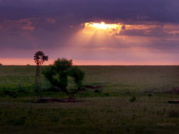 Sunset Over Windmill
